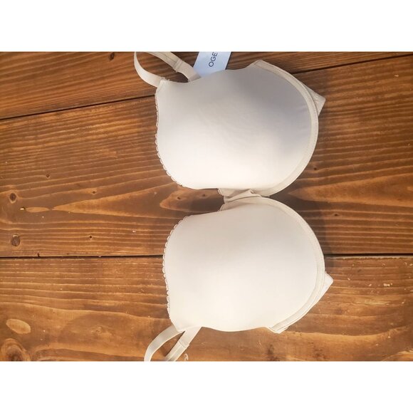 Oget Beige Lightly Lined Full Coverage Bra 34DDD Adjustable Straps - Picture 2 of 8